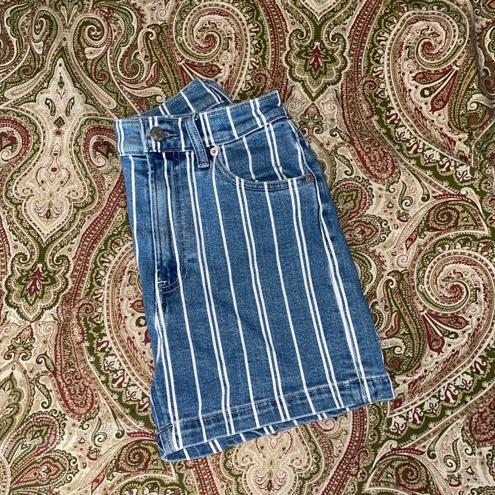 Hi-Rise Mom Jean Shorts